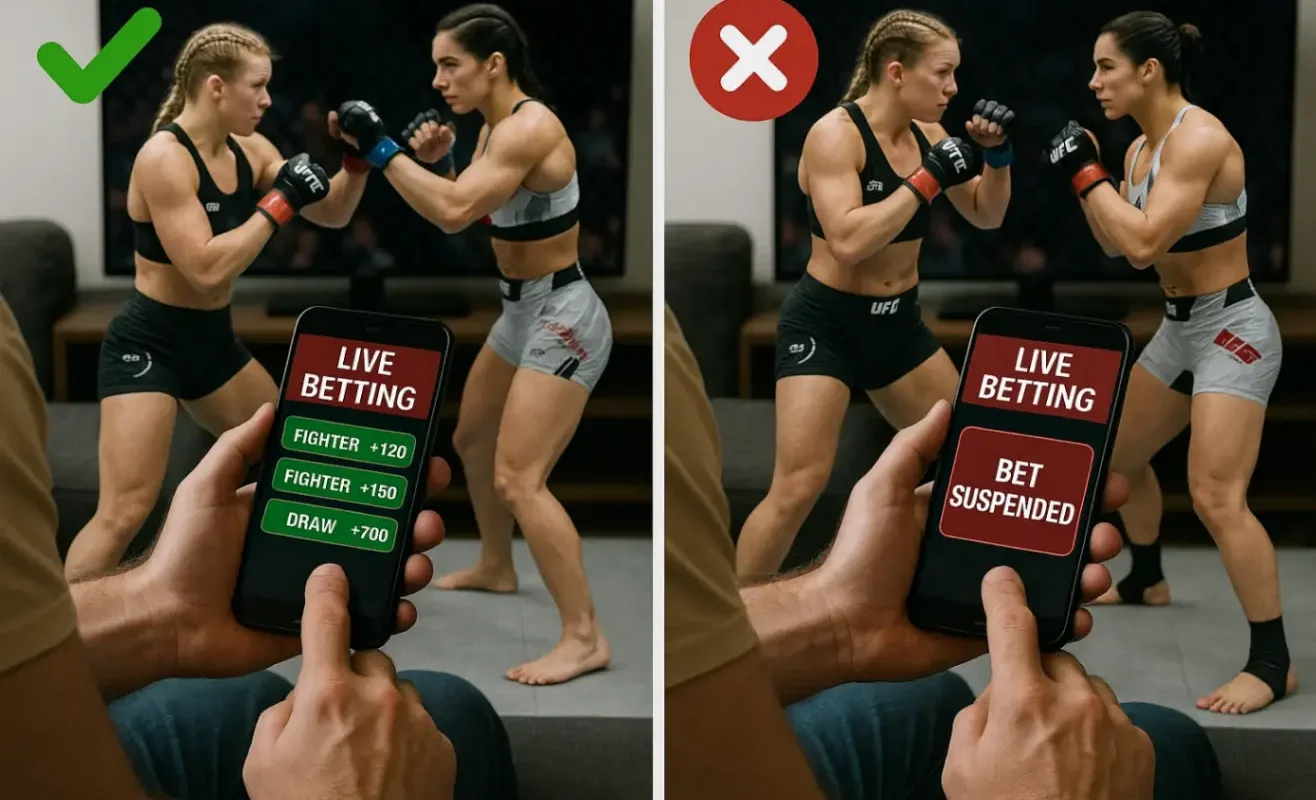 Live-ставки на женский UFC: когда входить и когда держаться подальше