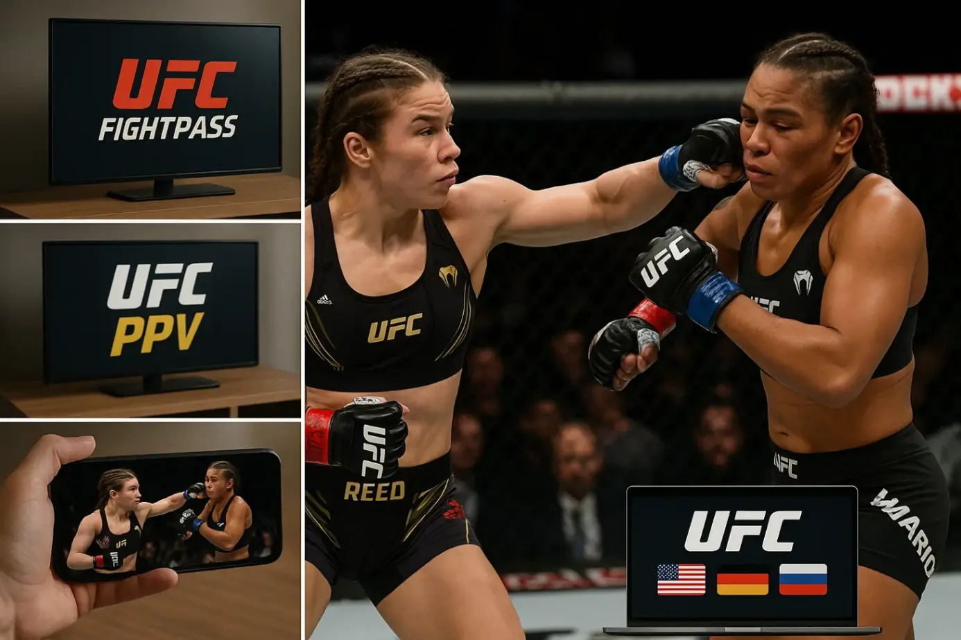 Основные сервисы для просмотра женских боёв UFC