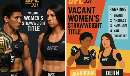 Джандироба vs Дерн на UFC 321: вакантный титул 115 lb и расклады дивизиона