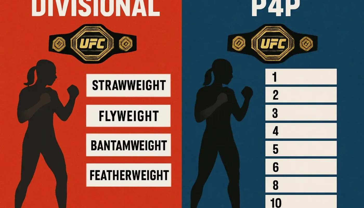 Рейтинги UFC по-простому: дивизионные vs P4P — в чём разница