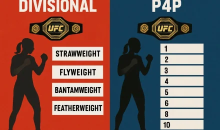 Рейтинги UFC по-простому: дивизионные vs P4P — в чём разница